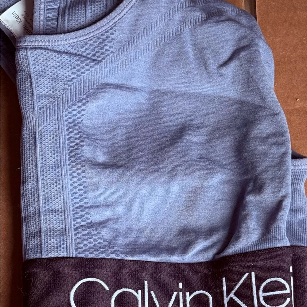 Calvin Klein Performance Women's Purple Sports Bra - Picture 3 of 7